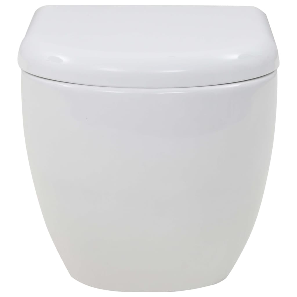 Wall-mounted toilet ceramic white