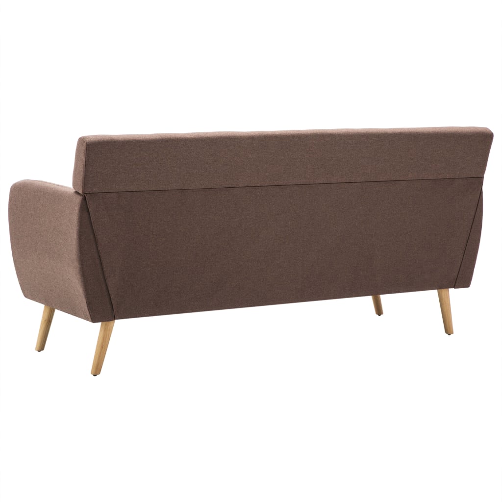 3-Sitzer-Sofa Stoff 172x70x82 cm Braun