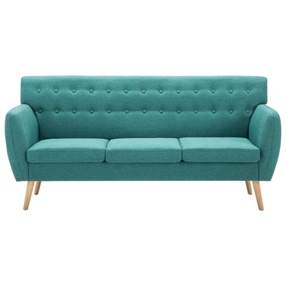 3-Sitzer-Sofa Stoff 172x70x82 cm Grün