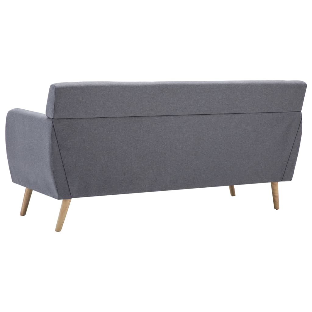 3-Sitzer-Sofa Stoff 172x70x82 cm Hellgrau