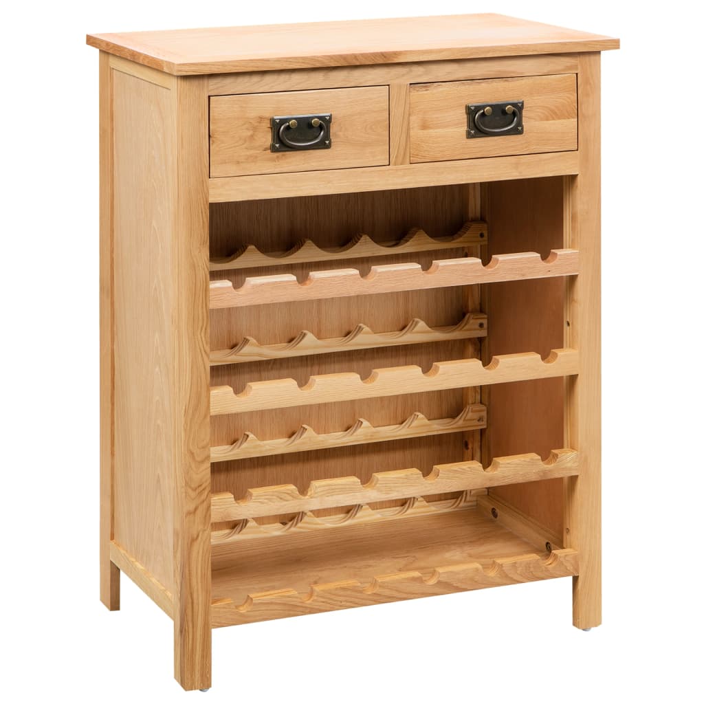 Wine cabinet 72x32x90 cm solid oak