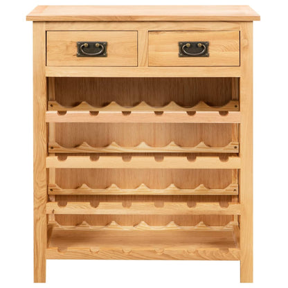 Wine cabinet 72x32x90 cm solid oak