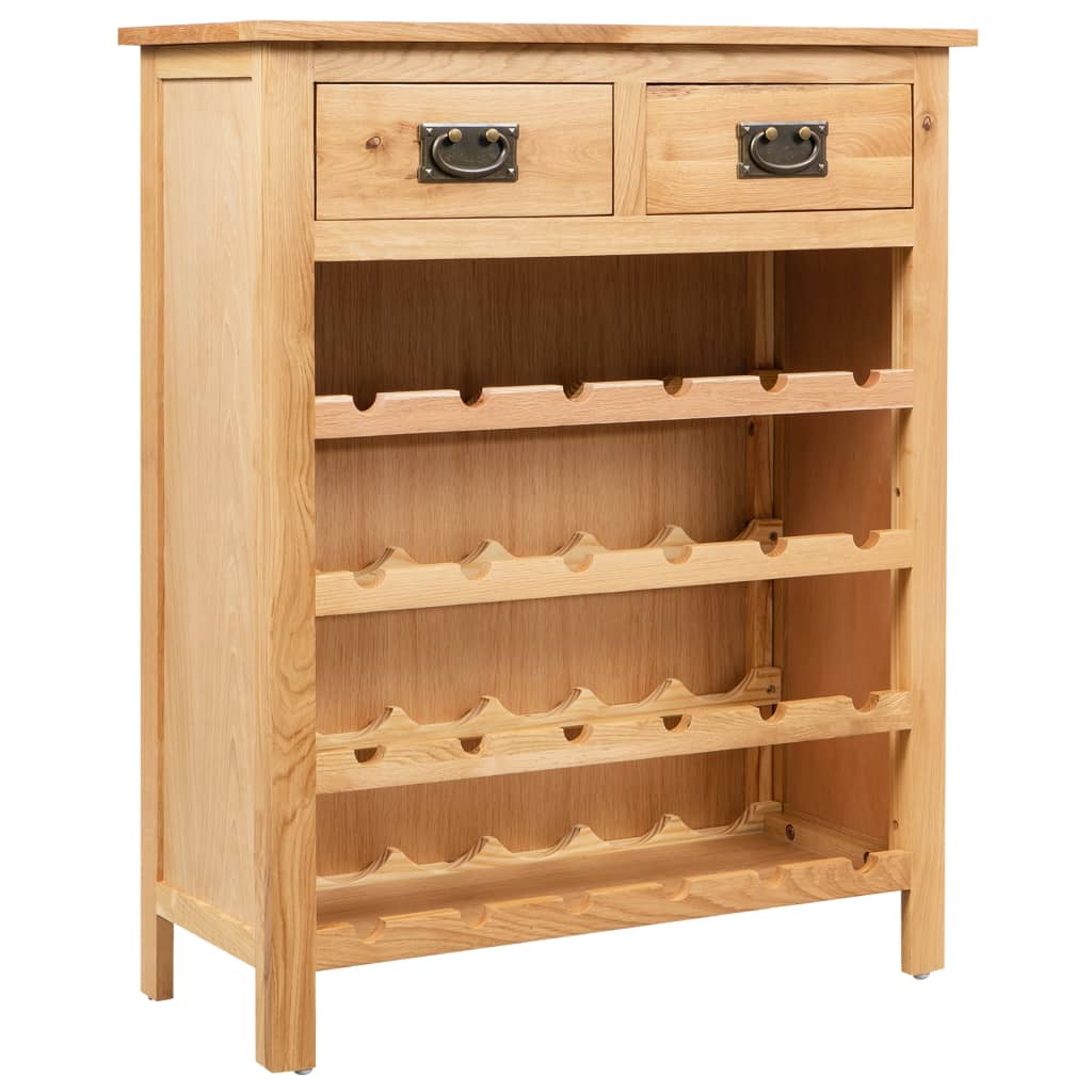 Wine cabinet 72x32x90 cm solid oak