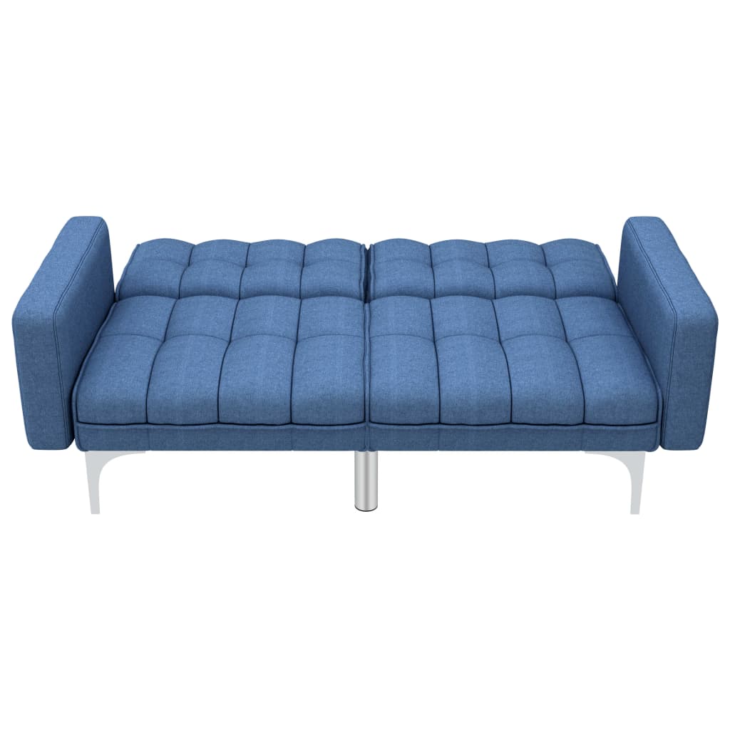 Schlafsofa Blau Stoff