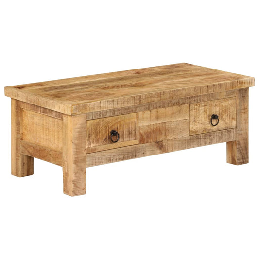 Coffee table 90 x 45 x 35 cm solid mango wood