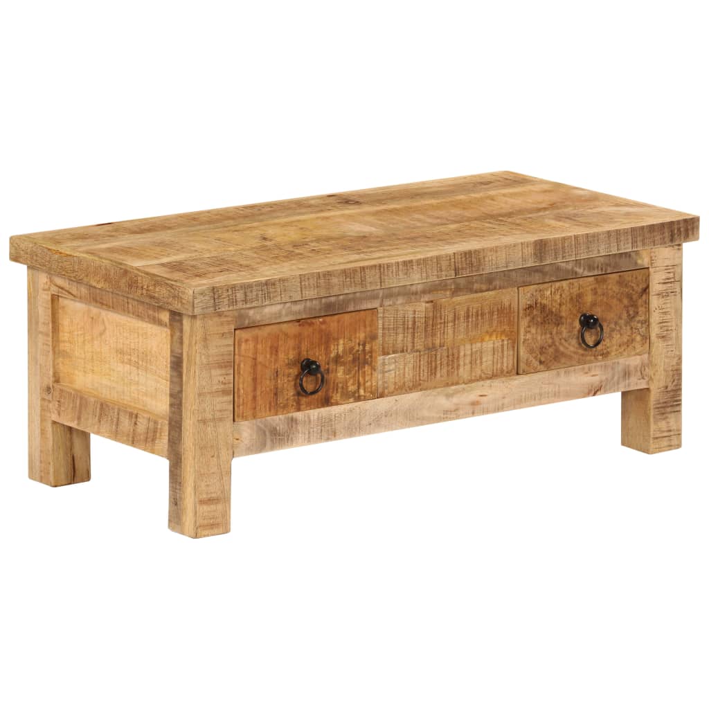 Coffee table 90 x 45 x 35 cm solid mango wood