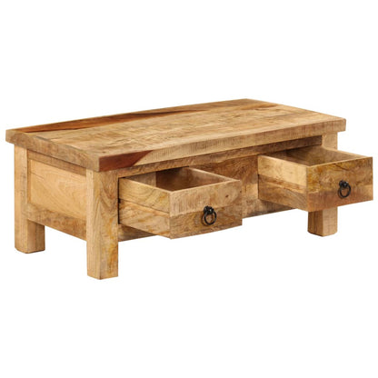 Coffee table 90 x 45 x 35 cm solid mango wood