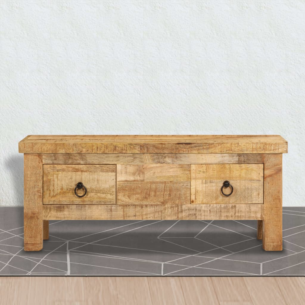 Coffee table 90 x 45 x 35 cm solid mango wood