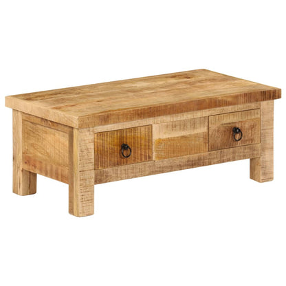 Coffee table 90 x 45 x 35 cm solid mango wood