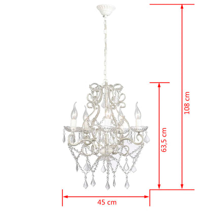 Chandelier with 2800 crystals E14