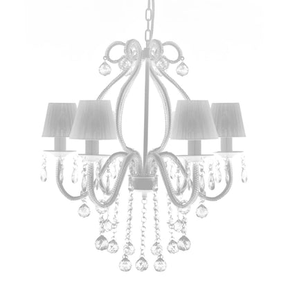 Chandelier with 2300 crystals white