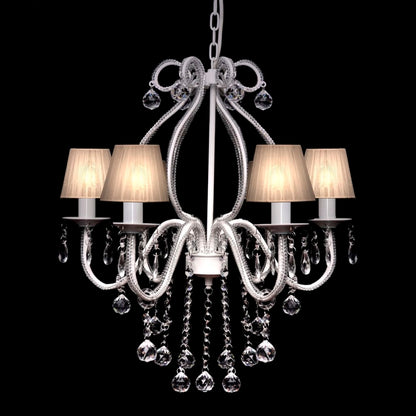 Chandelier with 2300 crystals white