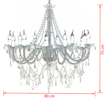 Chandelier with 1600 crystals