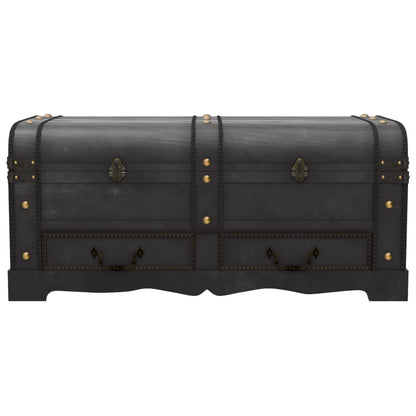 Treasure Chest Wood Large Black