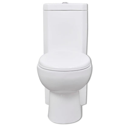 Toilet for corner ceramic white