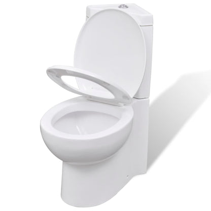 Toilet for corner ceramic white