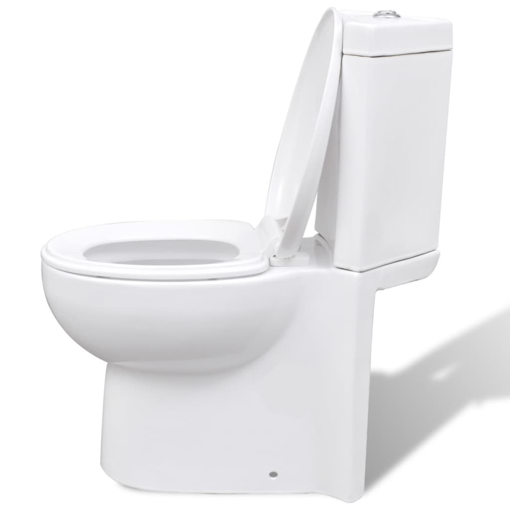 Toilet for corner ceramic white