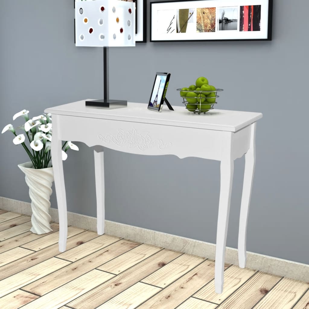 Dressing table console table white