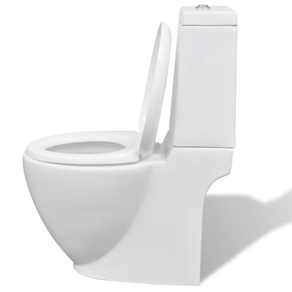 Toiletten & Bidet Set Weiß Keramik