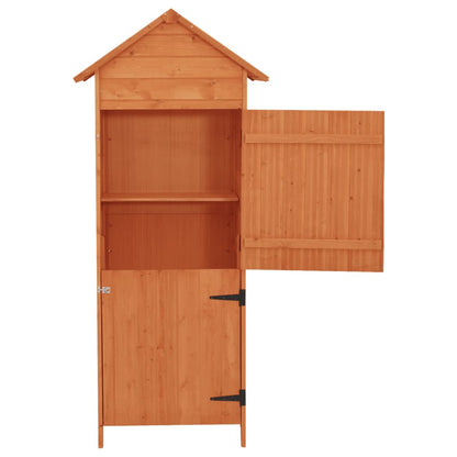 Garden cabinet brown 42.5x64x190 cm