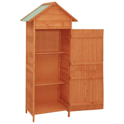 Garden cabinet brown 42.5x64x190 cm