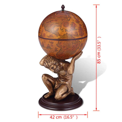 Globe Bar Atlas 42×42×85 cm