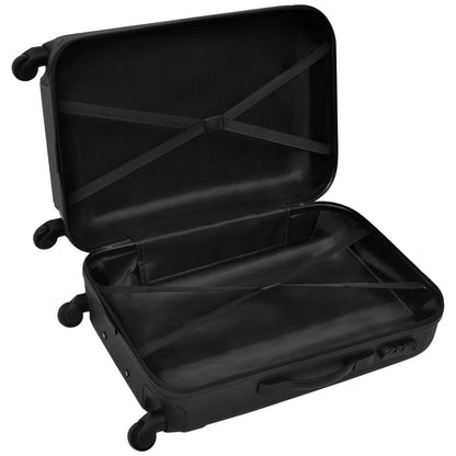 3-tlg. Hartschalenkoffer-Set Schwarz 45,5/55/66 cm