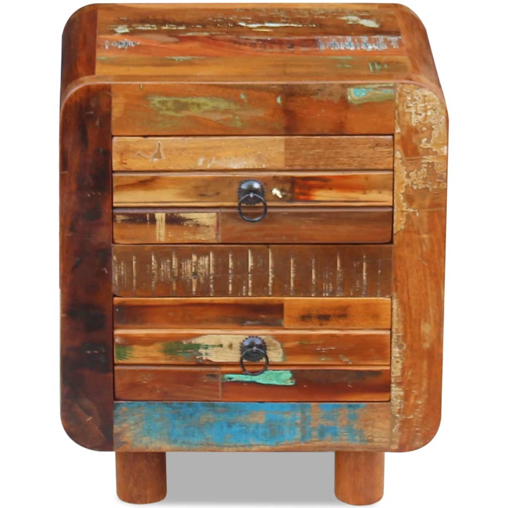 Bedside table old wood 43x33x51 cm