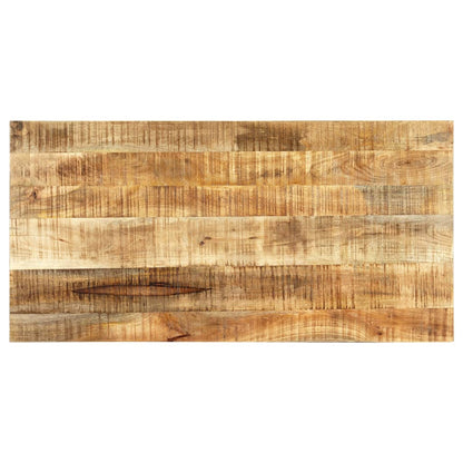 Esstisch 120 x 60 x 75 cm Massives Raues Mangoholz