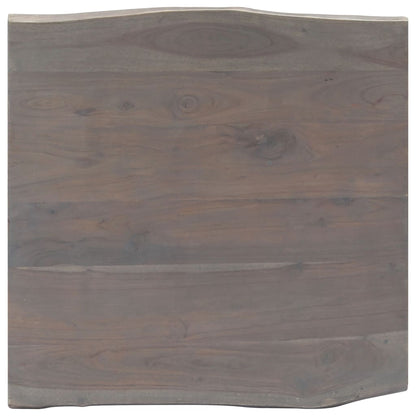 Coffee table Living Edges Grey 60x60x40cm Solid Acacia Wood