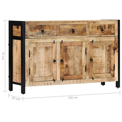 Sideboard 120x35x76 cm Massivholz Mango