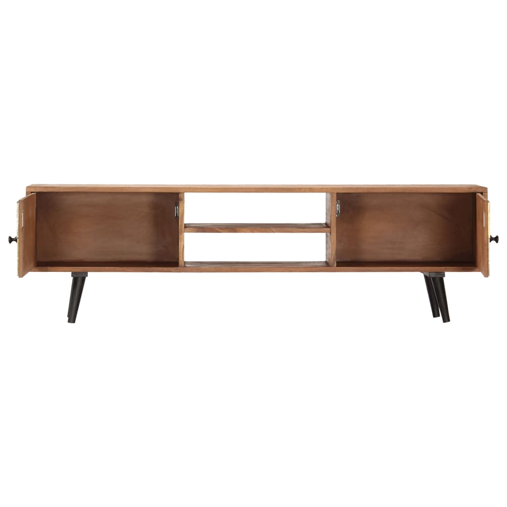 TV-Schrank 140×30×40 cm Massivholz Akazie