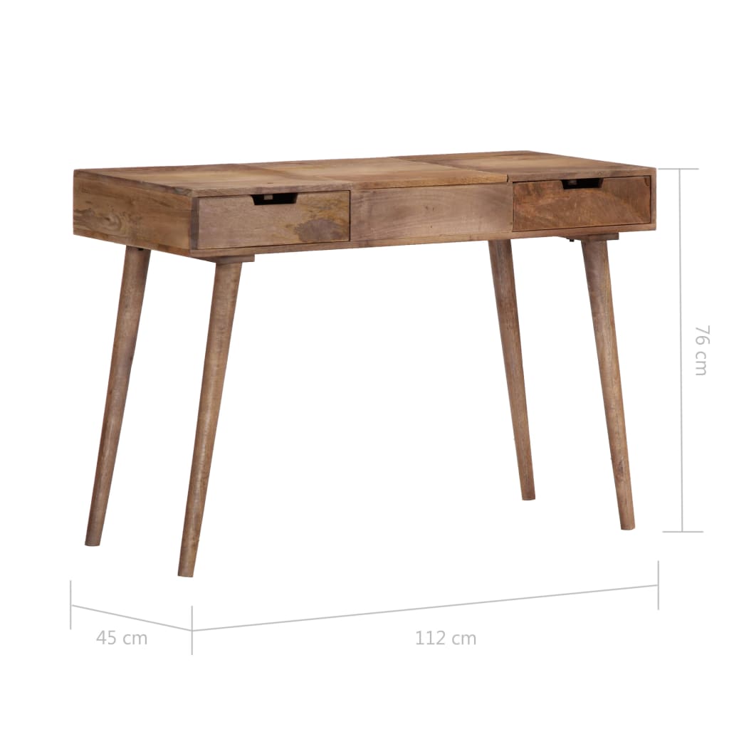 Dressing table 112x45x76 cm solid mango wood