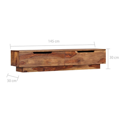 TV-Schrank 145x30x30 cm Massivholz