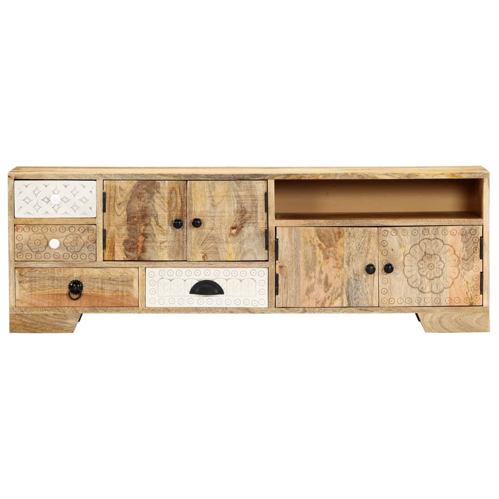 TV-Schrank 120x30x40 cm Massivholz Mango