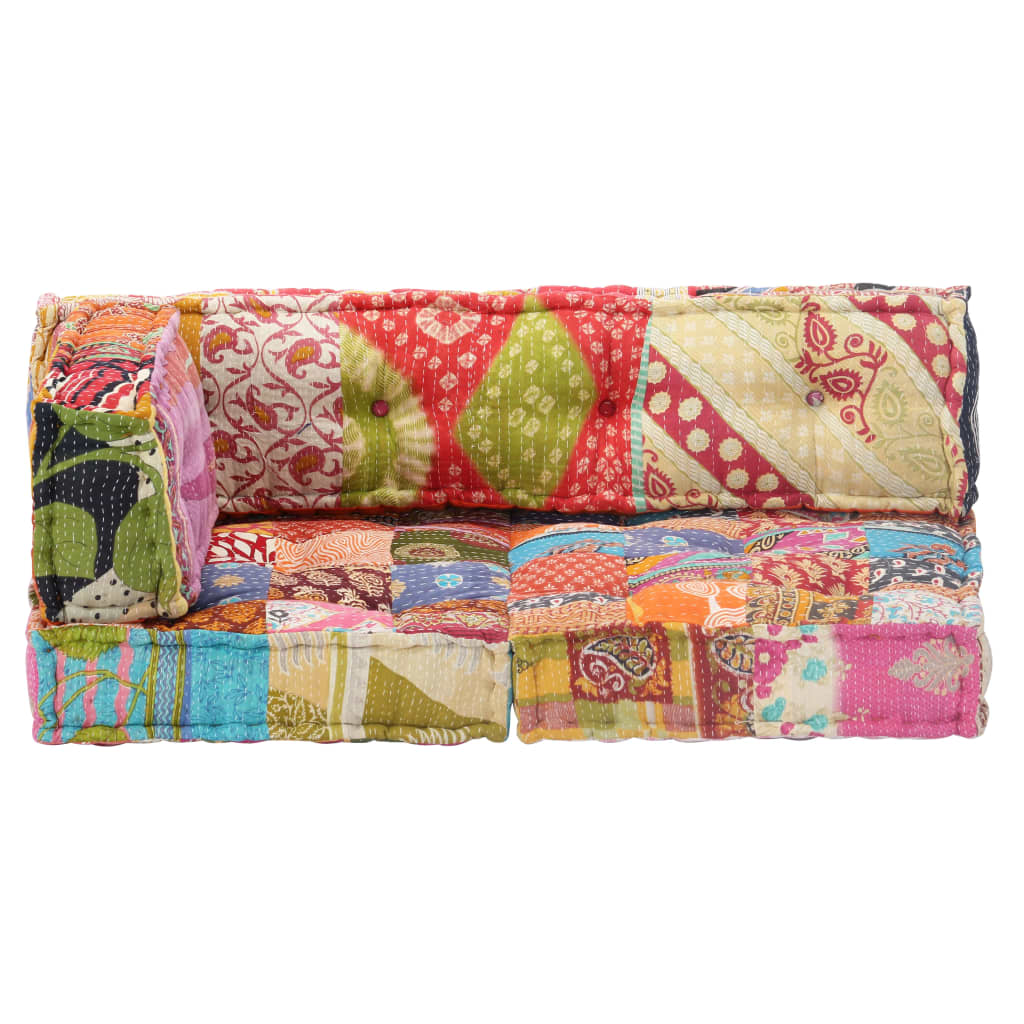 Pouf Patchwork Stoff