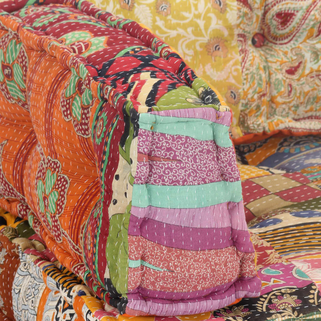 Pouf Patchwork Stoff