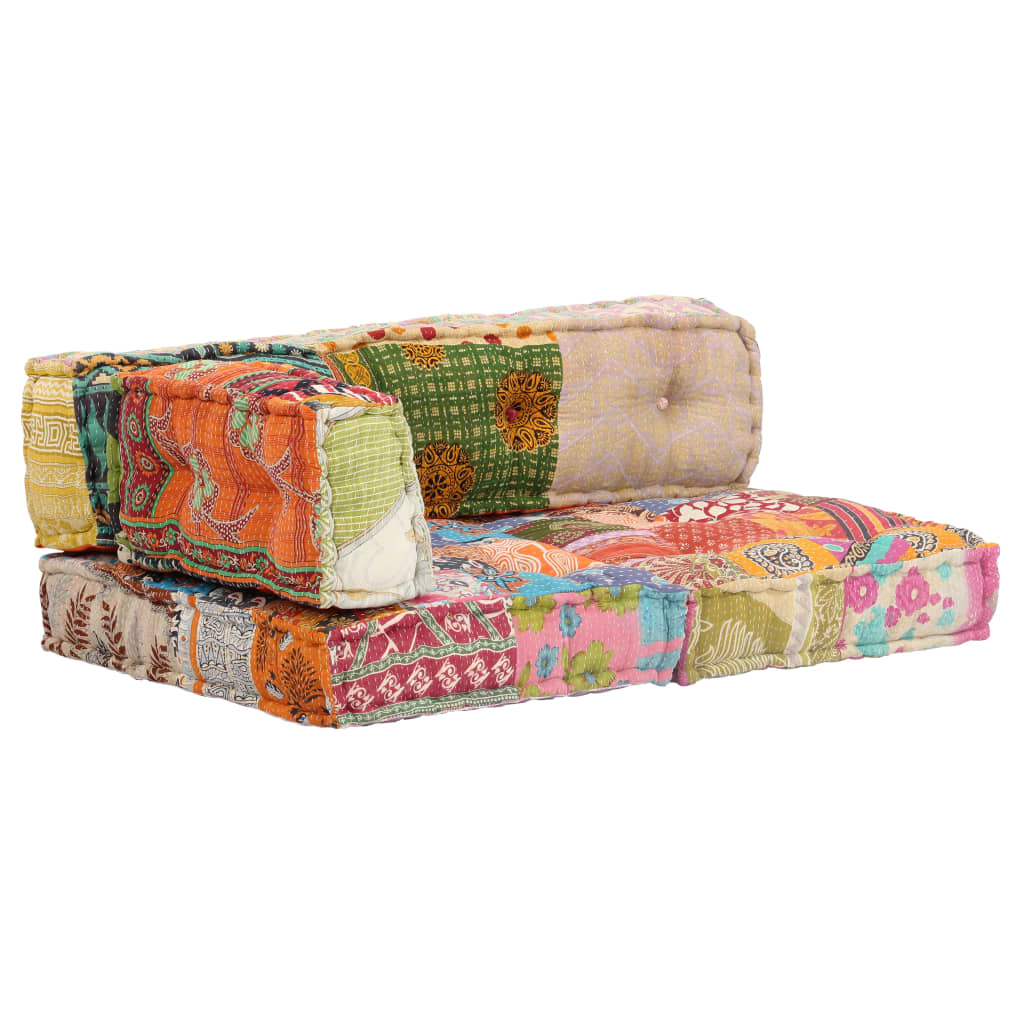 Pouf Patchwork Stoff