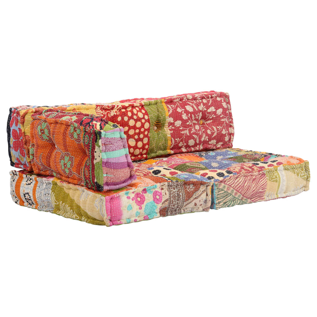 Pouf Patchwork Stoff