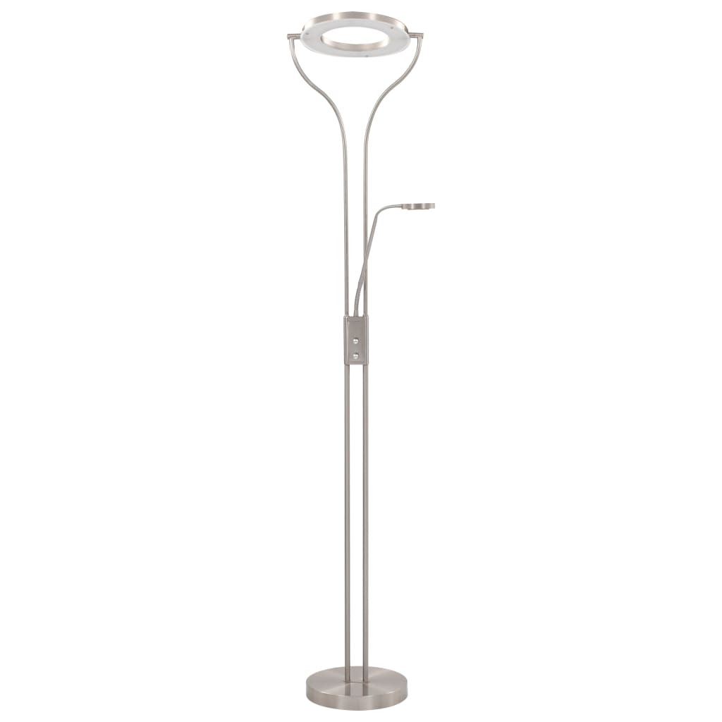 Floor lamp 18 W silver 180 cm dimmable