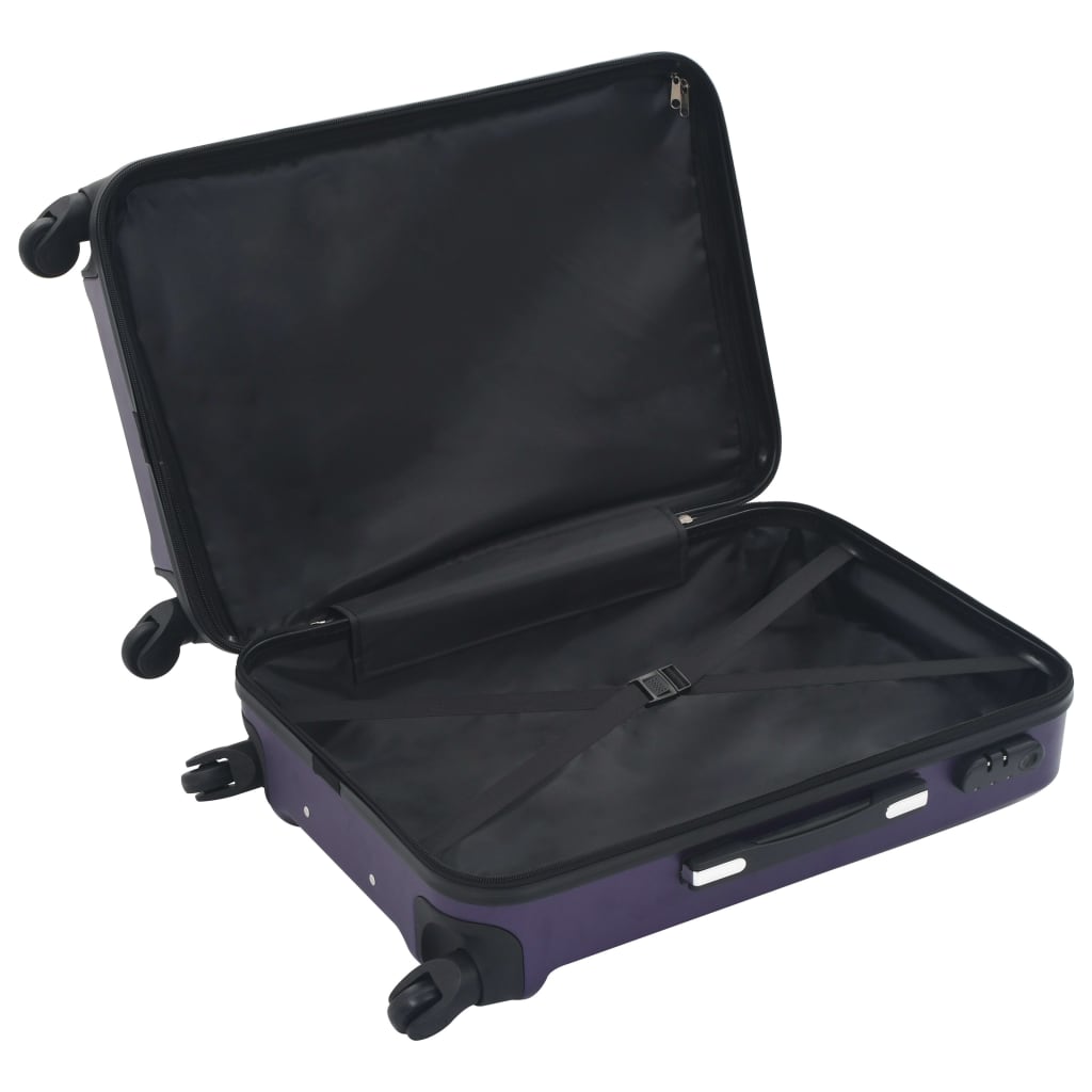 Hartschalen-Trolley-Set 3 Stk. Lila ABS