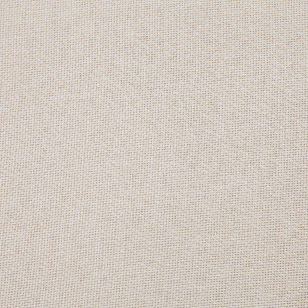 Bank mit Staufach 116 cm Creme Polyester