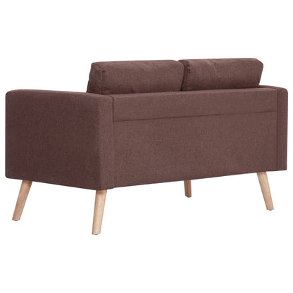 2-Sitzer-Sofa Stoff Braun