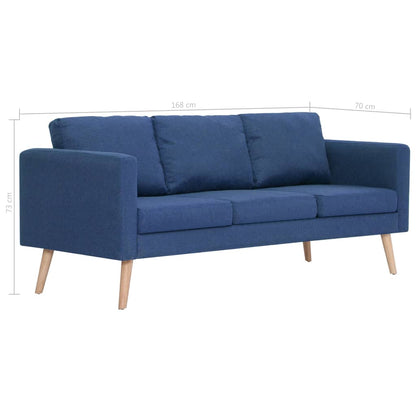 3-Sitzer-Sofa Stoff Blau