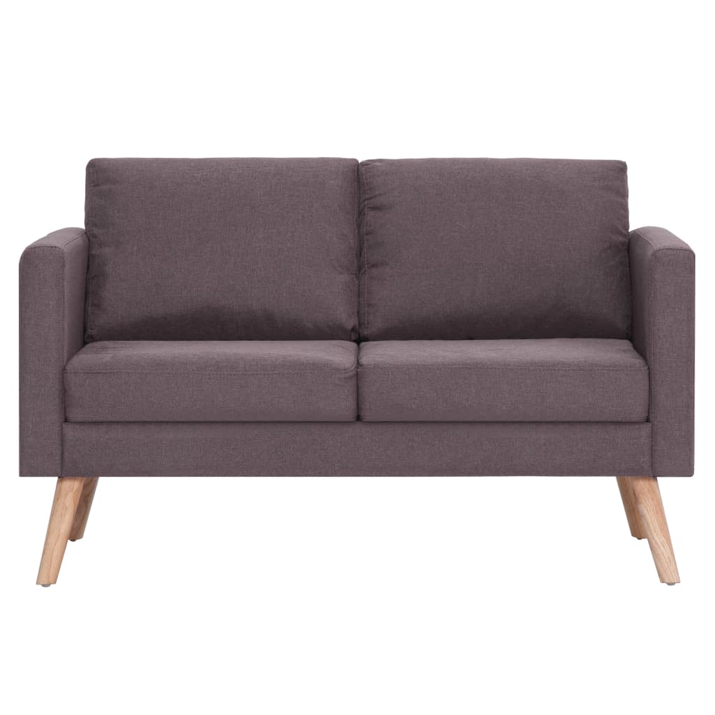 2-seater sofa fabric taupe