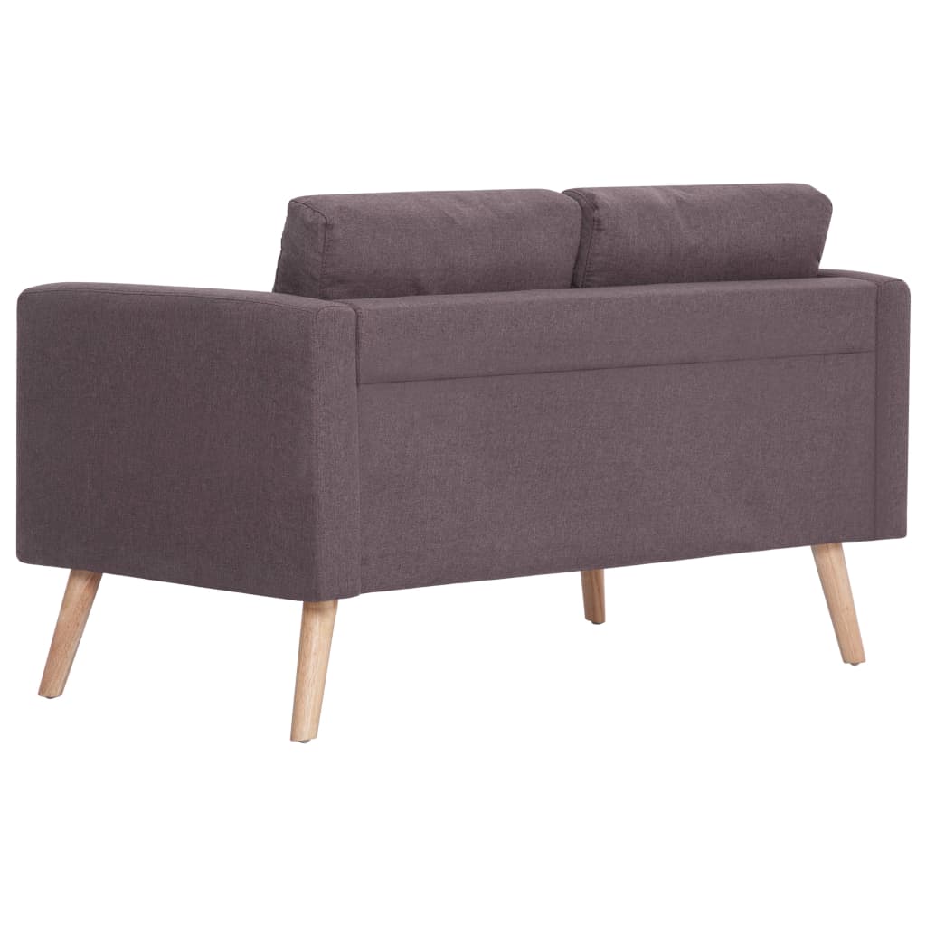 2-seater sofa fabric taupe