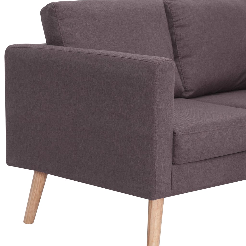 3-Sitzer-Sofa Stoff Taupe