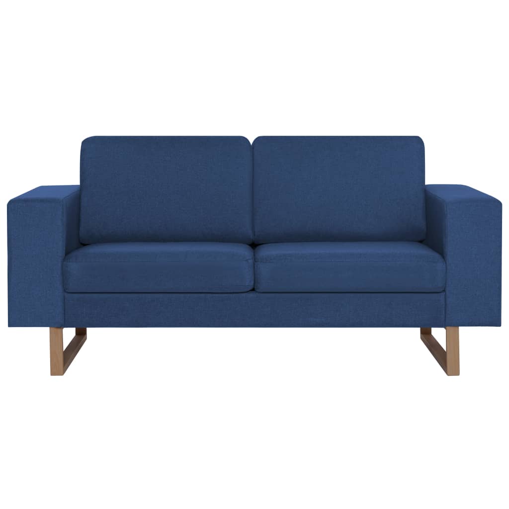 2-Sitzer-Sofa Stoff Blau