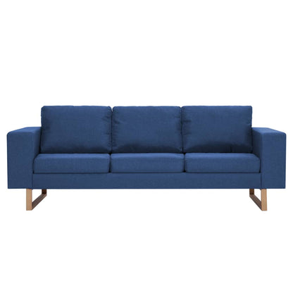 3-seater sofa fabric blue