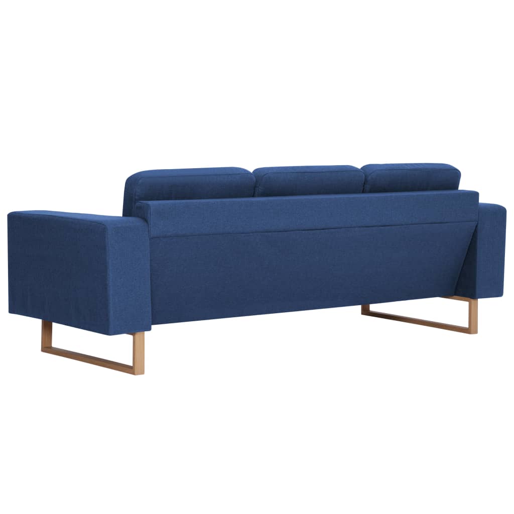 3-seater sofa fabric blue